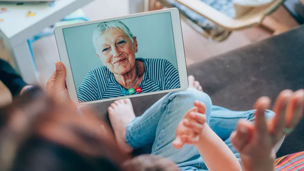 virtual companionship with a video call